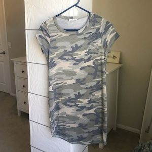 Distressed Camo T shirt dress 💫